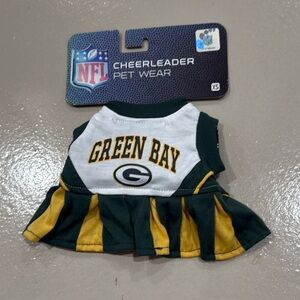 Green Bay Packers dog cheerleader dress size Xsmall - NWT XS